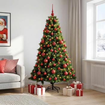 Künstlicher Weihnachtsbaum mit Weihnachtskugel 180 cm 300 LEDs