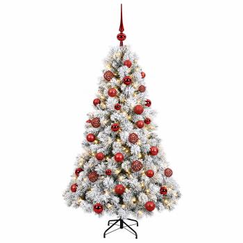 Künstlicher Weihnachtsbaum mit Weihnachtskugel 120 cm 150 LEDs