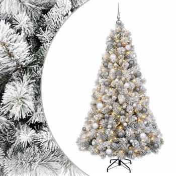 Künstlicher Weihnachtsbaum mit Weihnachtskugel 210 cm 300 LEDs