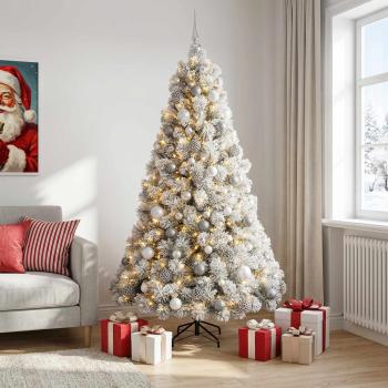 Künstlicher Weihnachtsbaum mit Weihnachtskugel 210 cm 300 LEDs