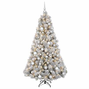 Künstlicher Weihnachtsbaum mit Weihnachtskugel 240 cm 300 LEDs