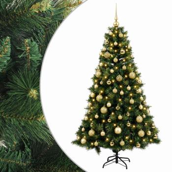 Künstlicher Weihnachtsbaum mit Weihnachtskugel 240 cm 300 LEDs