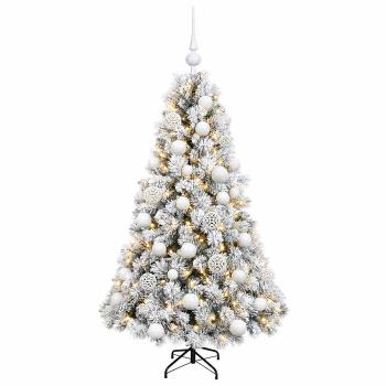 Künstlicher Weihnachtsbaum mit Weihnachtskugel 120 cm 150 LEDs