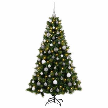 Künstlicher Weihnachtsbaum mit Weihnachtskugel 240 cm 300 LEDs
