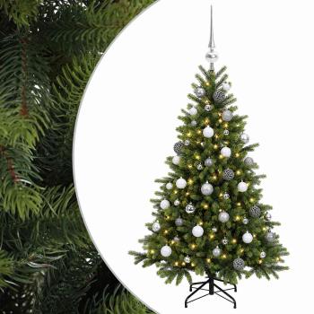 Künstlicher Weihnachtsbaum mit Weihnachtskugel 150 cm 150 LEDs