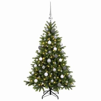 Künstlicher Weihnachtsbaum mit Weihnachtskugel 150 cm 150 LEDs