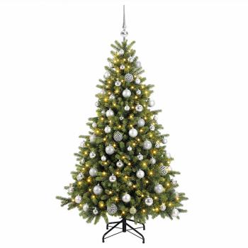Künstlicher Weihnachtsbaum mit Weihnachtskugel 240 cm 300 LEDs