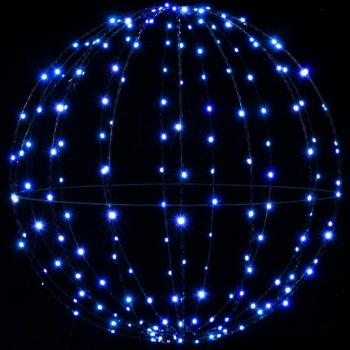 Weihnachts-Finial-Licht 120 LEDs Blau Durchmesser 40 x 42 cm
