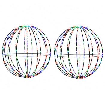 Weihnachts-Finial-Licht 2 stk. 240 LEDs Mehrfarbig