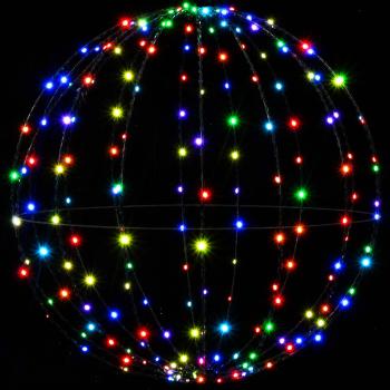 Weihnachts-Finial-Licht 2 stk. 240 LEDs Mehrfarbig