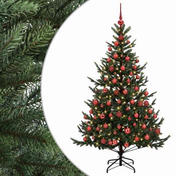 Künstlicher Weihnachtsbaum mit Weihnachtskugel 180 cm 300 LEDs