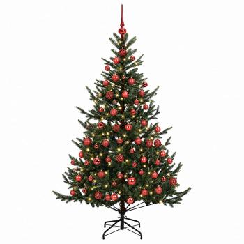 Künstlicher Weihnachtsbaum mit Weihnachtskugel 180 cm 300 LEDs