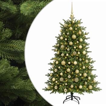 Künstlicher Weihnachtsbaum mit Weihnachtskugel 180 cm 300 LEDs
