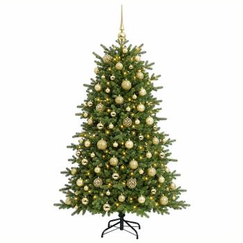 Künstlicher Weihnachtsbaum mit Weihnachtskugel 180 cm 300 LEDs