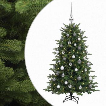 Künstlicher Weihnachtsbaum mit Weihnachtskugel 120 cm 150 LEDs