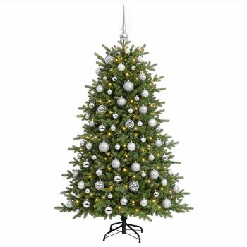 Künstlicher Weihnachtsbaum mit Weihnachtskugel 210 cm 300 LEDs