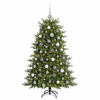 Künstlicher Weihnachtsbaum mit Weihnachtskugel 210 cm 300 LEDs