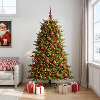 Künstlicher Weihnachtsbaum mit Weihnachtskugel 240 cm 300 LEDs