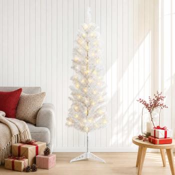 ARDEBO.de - Künstlicher schlanker Weihnachtsbaum 120 cm 150 LEDs