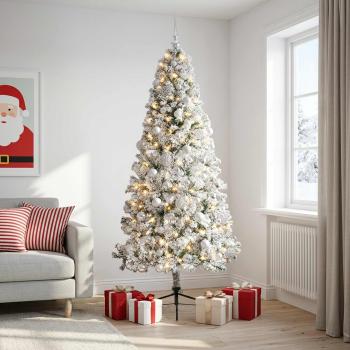 Künstlicher Weihnachtsbaum mit Weihnachtskugeln 210 cm 300 LEDs