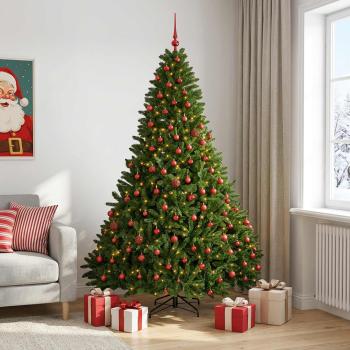 Künstlicher Weihnachtsbaum Hellgrün mit Kugeln 300 cm 300 LEDs
