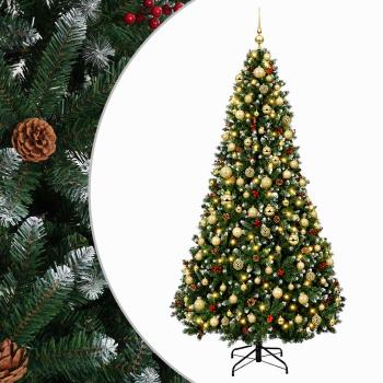 Künstlicher Weihnachtsbaum Grün mit Weihnachtskugel 210 cm