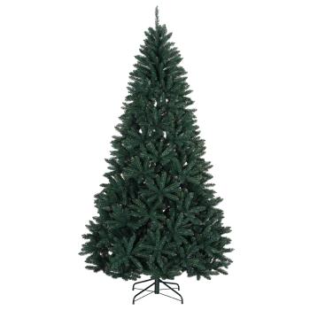 Künstlicher Weihnachtsbaum Dunkelgrün mit Kugeln 240 cm