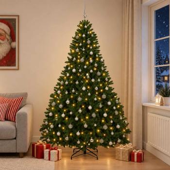 ARDEBO.de - Künstlicher Weihnachtsbaum Mittelgrün mit Kugeln 270 cm
