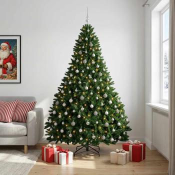 Künstlicher Weihnachtsbaum Mittelgrün mit Kugeln 270 cm
