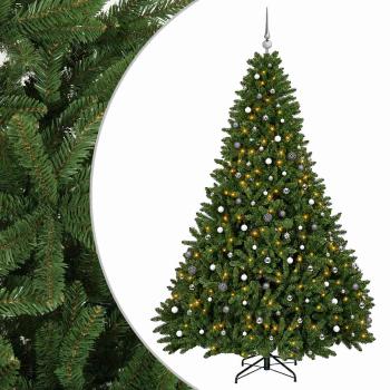 Künstlicher Weihnachtsbaum Hellgrün mit Weihnachtskugeln 300 cm
