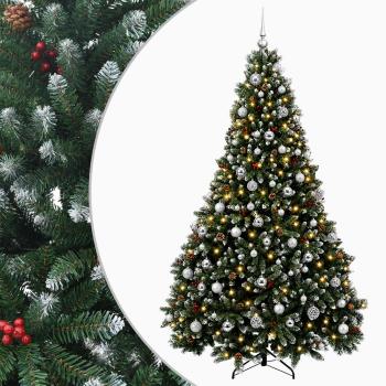 Künstlicher Weihnachtsbaum, grün, mit Kugeln 180 cm 300 LEDs