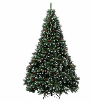 Künstlicher Weihnachtsbaum Grün mit Weihnachtskugeln 240 cm
