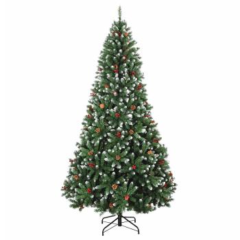 Künstlicher Weihnachtsbaum mit Kugel 270 cm 300 LEDs