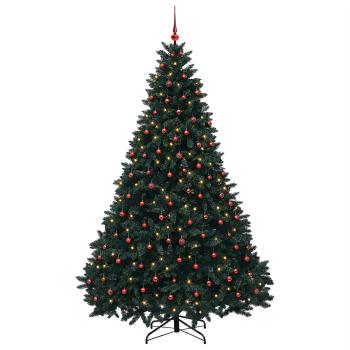 Künstlicher Weihnachtsbaum Dunkelgrün mit Weihnachtskugel
