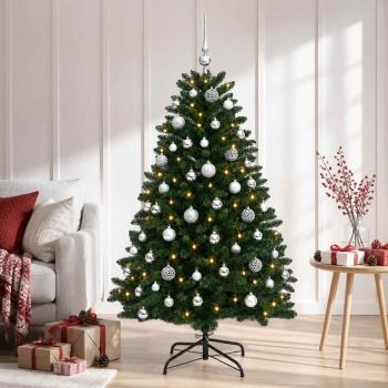 ARDEBO.de - Künstlicher Weihnachtsbaum Mittelgrün mit Kugeln 180 cm