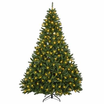 Künstlicher klappbarer Weihnachtsbaum 210 cm 300 LEDs