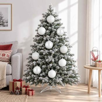 ARDEBO.de - Weihnachtskugel-Set XXL 4 stk. Weiß Durchmesser 20 cm