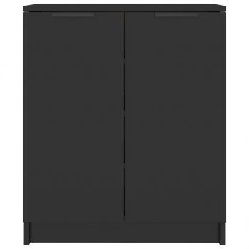 Schuhschrank Schwarz 59x35x70 cm Holzwerkstoff