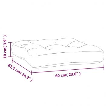 Palettenkissen Mehrfarbig 60x61,5x10 cm Oxford-Gewebe