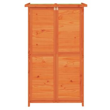 Geräteschuppen Braun 83x57x140 cm Massivholz Kiefer