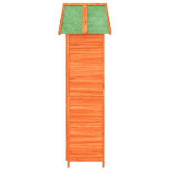 Geräteschuppen Braun 89x52,5x175 cm Massivholz Kiefer