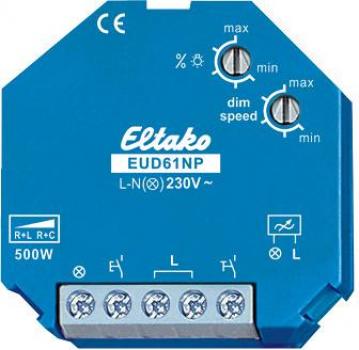 ARDEBO.de Eltako EUD61NP-230V Universal-Dimmschalter ohne N-Anschluss, Power MOSFET bis 400W (61100830)