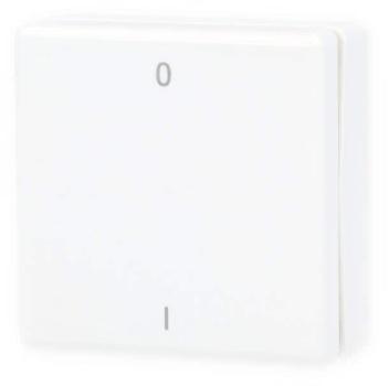 ARDEBO.de Eltako FMH2-wg, Funk-Minihandsender 2 Signale, reinweiß glänzend, lasergraviert 0 + I (30000755)