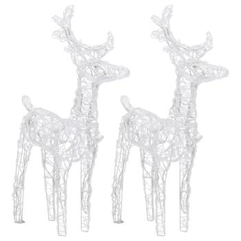 Weihnachtsdekoration Rentiere mit Schlitten 240 LEDs Acryl
