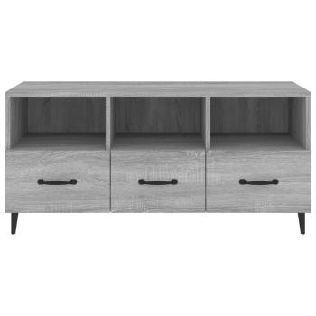 ARDEBO.de - TV-Schrank Grau Sonoma 102x35x50 cm Holzwerkstoff
