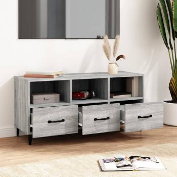 TV-Schrank Grau Sonoma 102x35x50 cm Holzwerkstoff