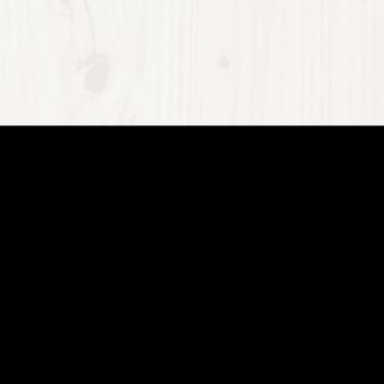 Massivholzbett mit Kopfteil Weiß 160x200 cm