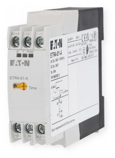 ARDEBO.de Eaton ETR4-51-A Zeitrelais, Stern-Dreieck, 50 ms, 1 W, 3-60 s, 24-240 V AC/DC (031884)