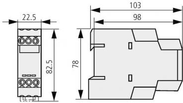 Eaton ETR4-51-A Zeitrelais, Stern-Dreieck, 50 ms, 1 W, 3-60 s, 24-240 V AC/DC (031884)