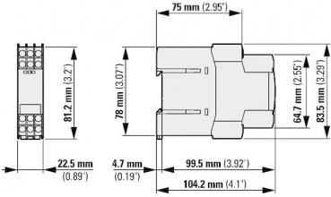 Eaton ETR4-70-A Zeitrelais, 2 W, 0,05 s - 100 h, Multifunktion, 24-240 V AC/DC, Potentiometeranschluss (031888)